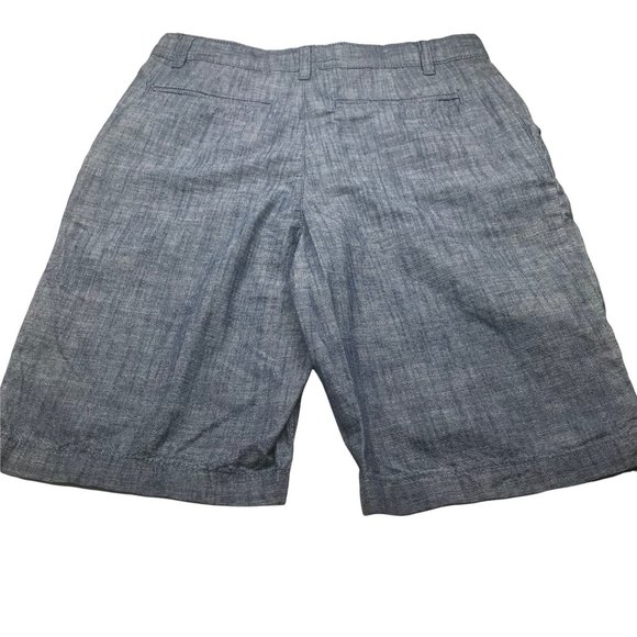 Wonder Nation Boy's Size 18 Adjustable Waist Flat Front Shorts Blue New - Picture 2 of 13